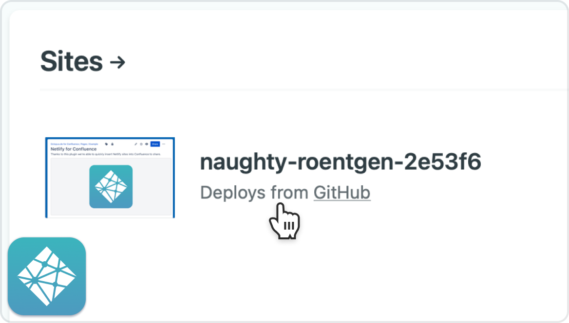 Share your Netlify sites