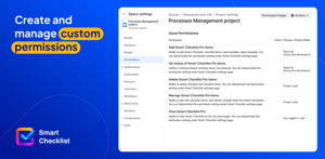 Create and manage custom permissions with Smart Checklist for Jira - checklist for jira 
