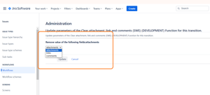 Adding the post function and select the field