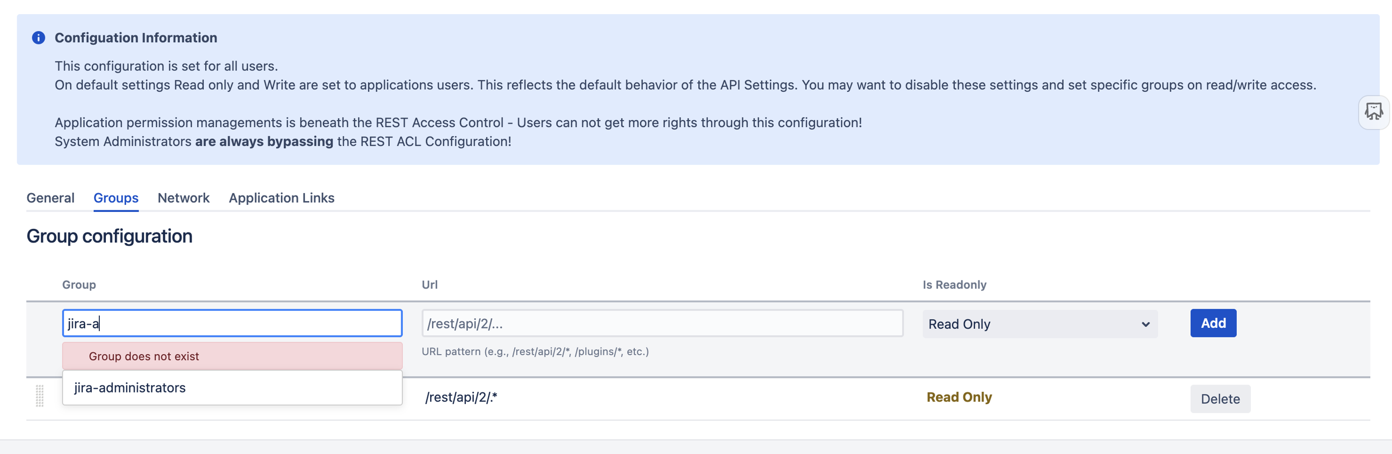 validation of defined groups for RBAC