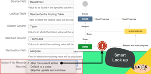 Smart handling when the matching value not found