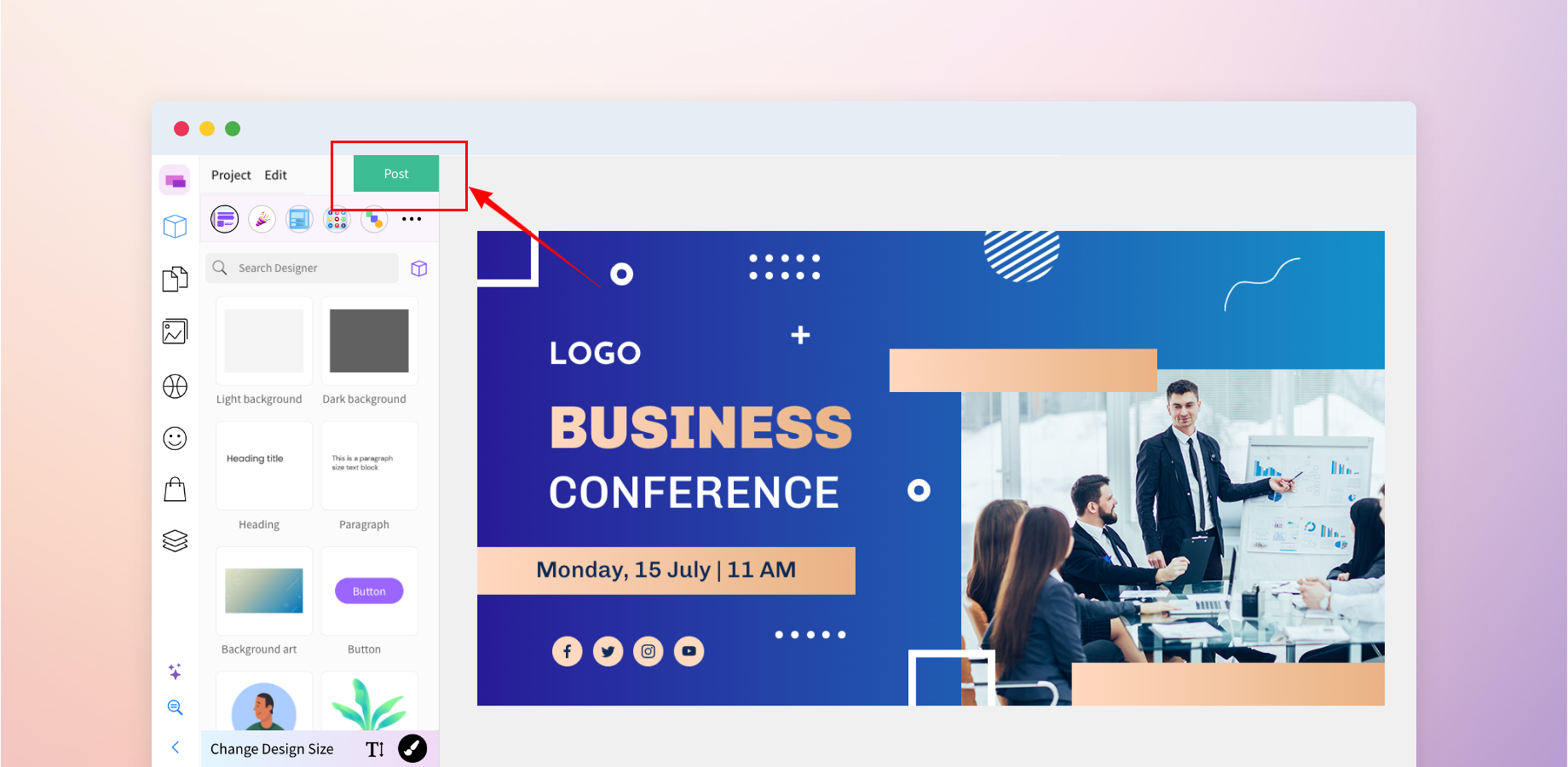 Easy-to-use design editor