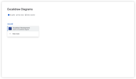 Insert a diagram in seconds — just type /excalidraw in any Confluence page and select the macro from the dropdown. No configuration needed	
