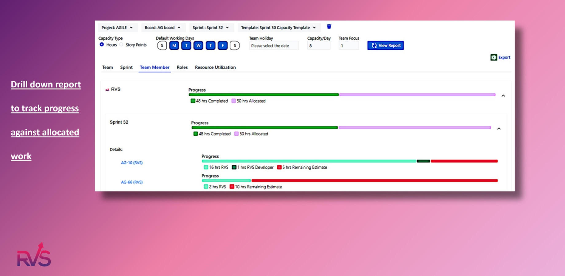 Resource Capacity Planning in Jira