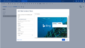 Edit ‘Web Container’ Macro