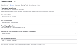 You can set a custom context for each panel, which defines when it should be displayed.
