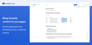 Add live data from Jira or external sources to Confluence pages.