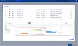 Macro editor provides Gantt Chart preview which is updated automatically.