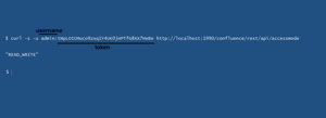 Example of tokens usage on Confluence automation script