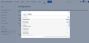 Select Salesforce object fields to perform a search query