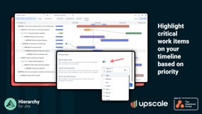 Spot risks before they lead to surprise delays with critical scope. Key work items get a subtle red glow, making it easy for everyone on the team to align on priorities.