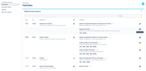 Field Editor | That's the view for all users (non-administrators) where they get an overview of all customfields they have permissions for. Click on the edit button of a customfield to edit the options.