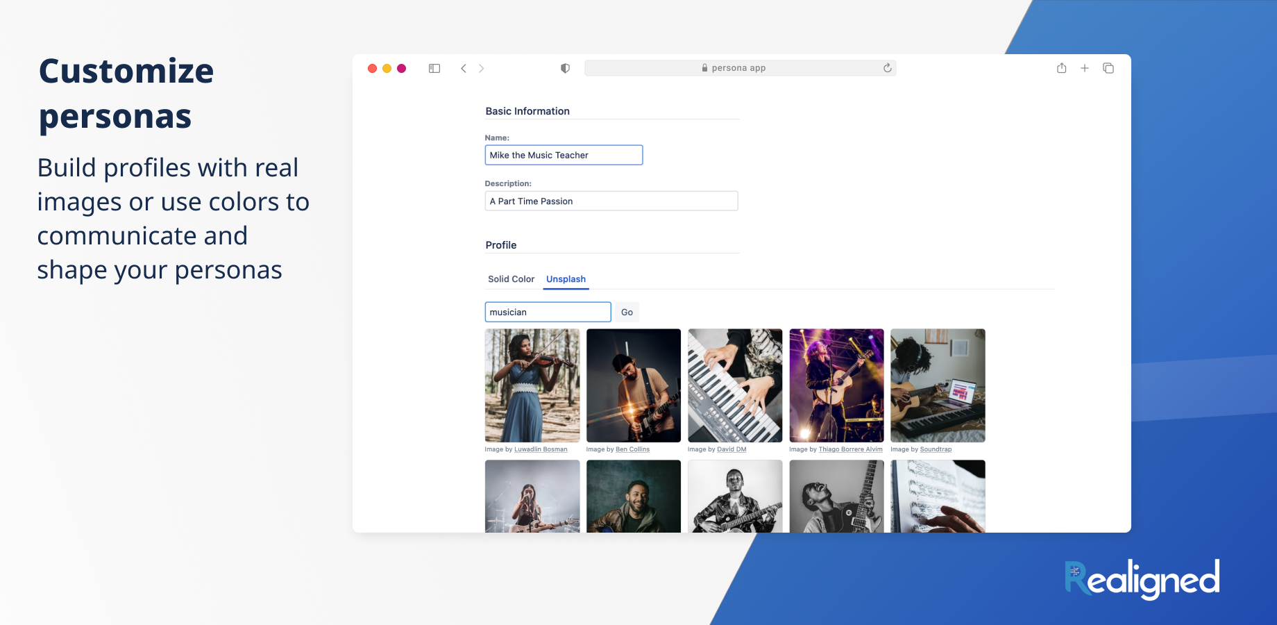 Customize Personas
