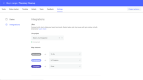 Connect a Jira project to a Baton project