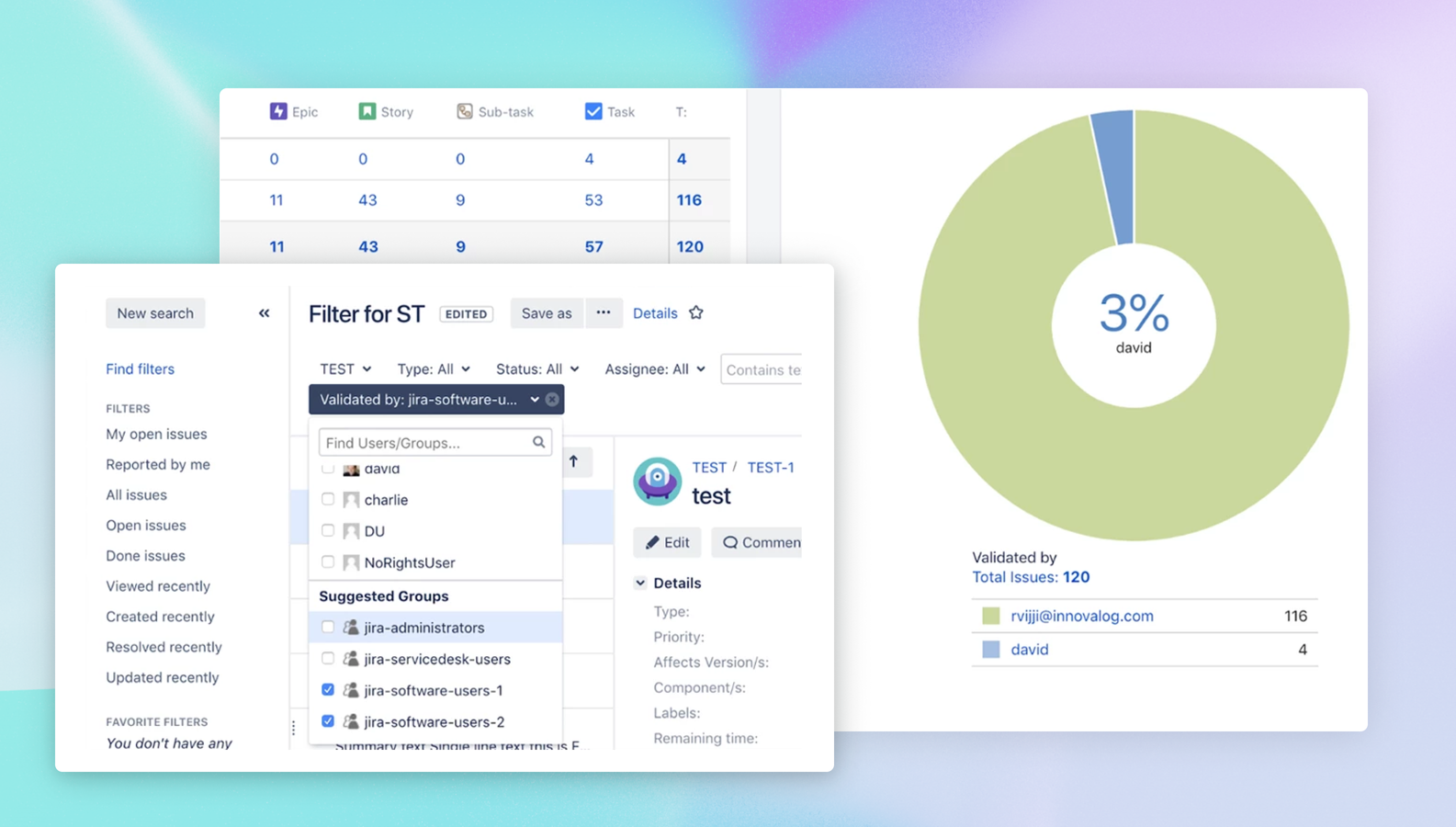 Fields are Searchable and Support Statistics!