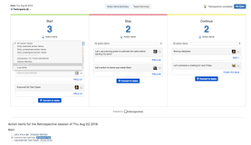 You can filter Action Items by assignee, so each individual can understand the tasks being assigned. You can also mark completed action items as “Done” to keep track of your team’s progress.