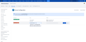 Global access configuration