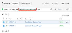 Search any Unresolved comments using JQL binary function "hasUnresolvedComments" could help to find all assigned comments which required actions.