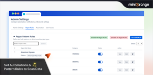 Set Automations & Pattern Rules to Scan Data