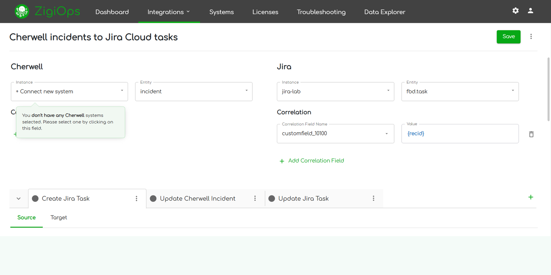 ZigiOps' advanced field mapping capabilities allow users to easily tailor the integration per their current needs, having full control over the transferred data at each step of the integration.