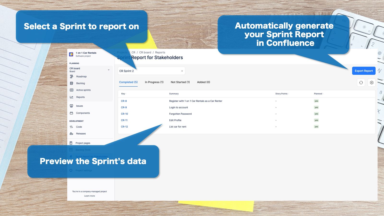 Stop wasting time manually creating Sprint Reports
