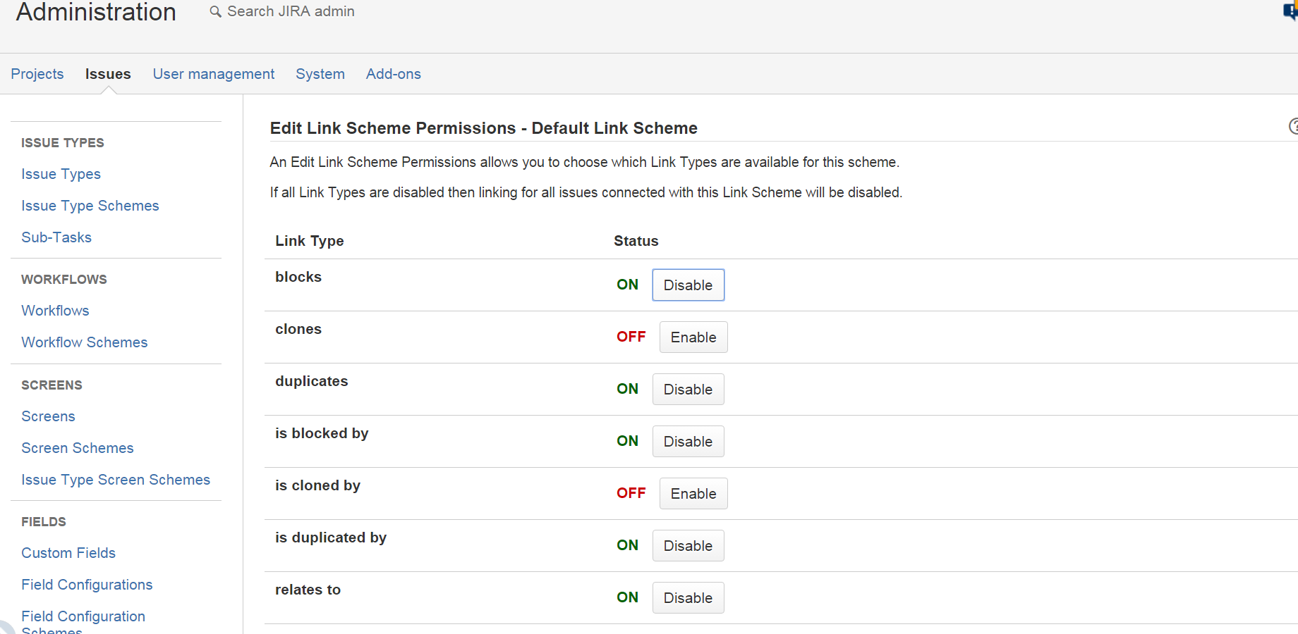 Link Permissions