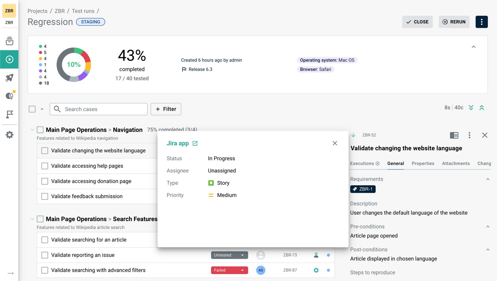 Comprehensive requirements tracking