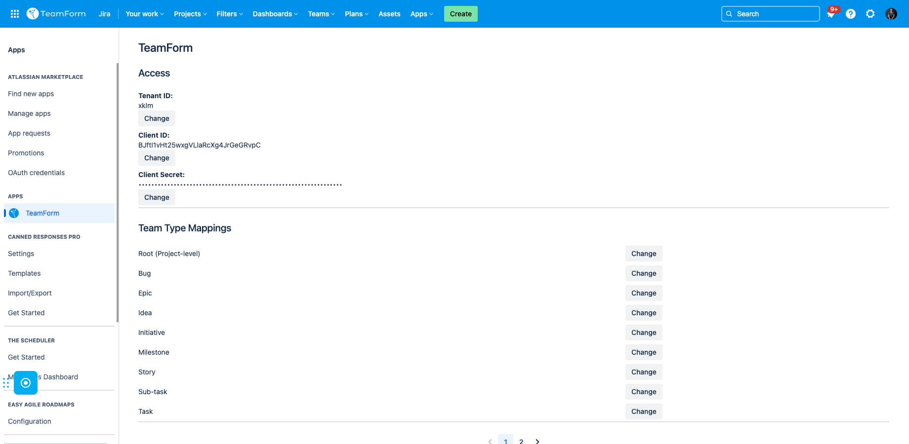 Set up and configure the TeamForm Jira app to sync with your TeamForm data.​