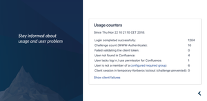 Log usage and failed logins