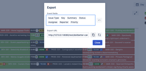 Calendar export to ics format