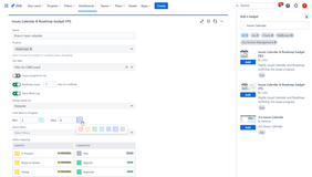 Issues status Calenda or Gadget rich configuration to fine tune the view for your insightful Jira Dashboards on team status and progress.