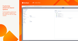 Control headers, preview size, and visibility to display each file exactly the way your page requires.