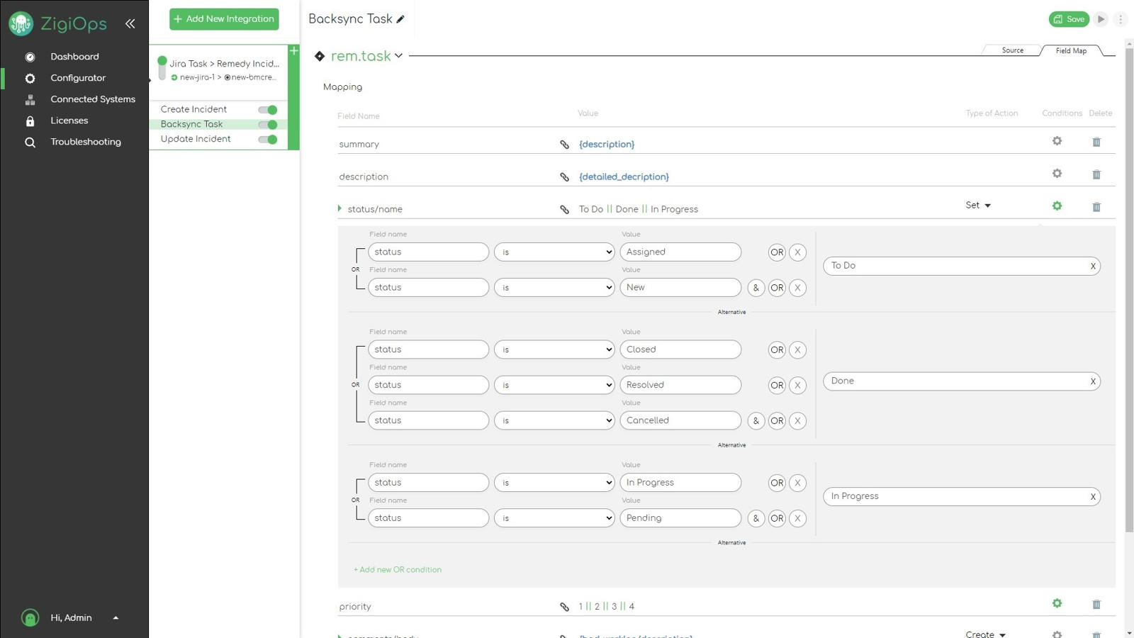 ZigiOps - Advanced Data Mappings
