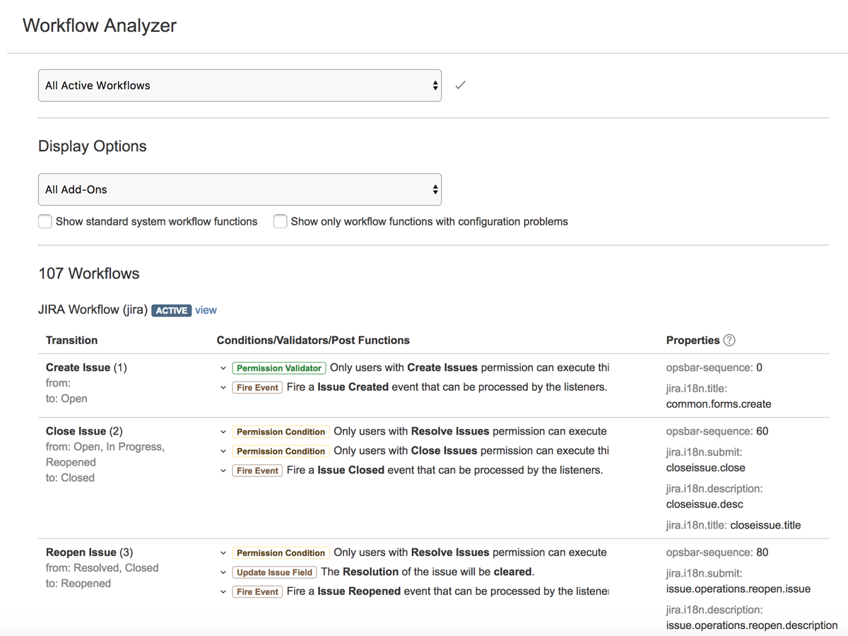 ​A single comprehensive view for all your workflow configurations.