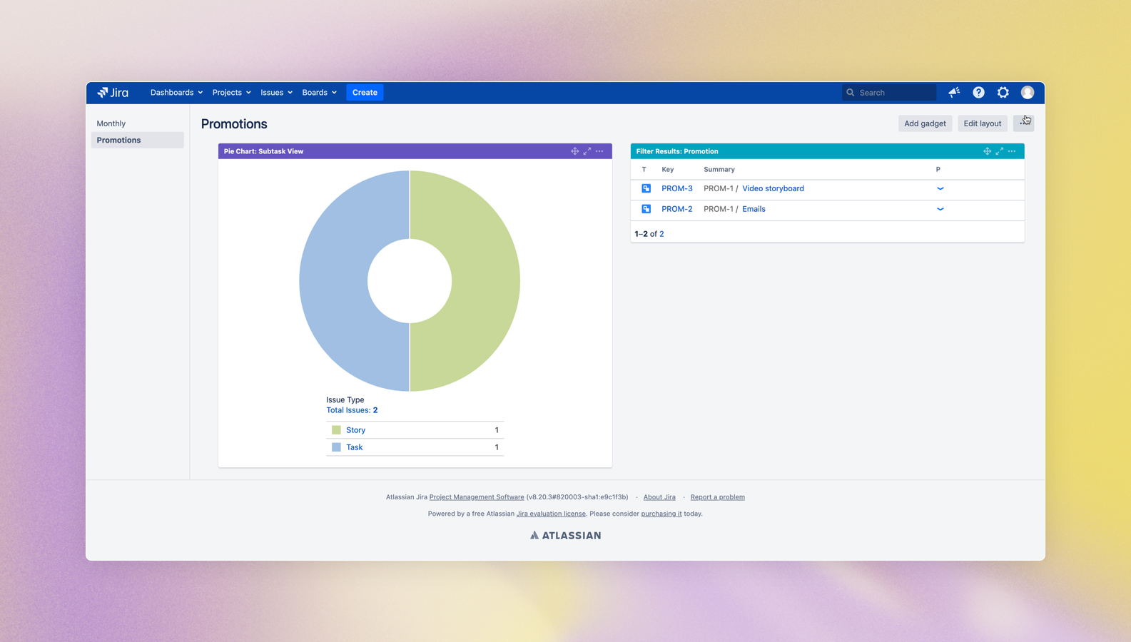 Use new JQL keywords to search for issues, which are blocking the release. Present this data on a dashboard, you will never miss an issue blocking your project.