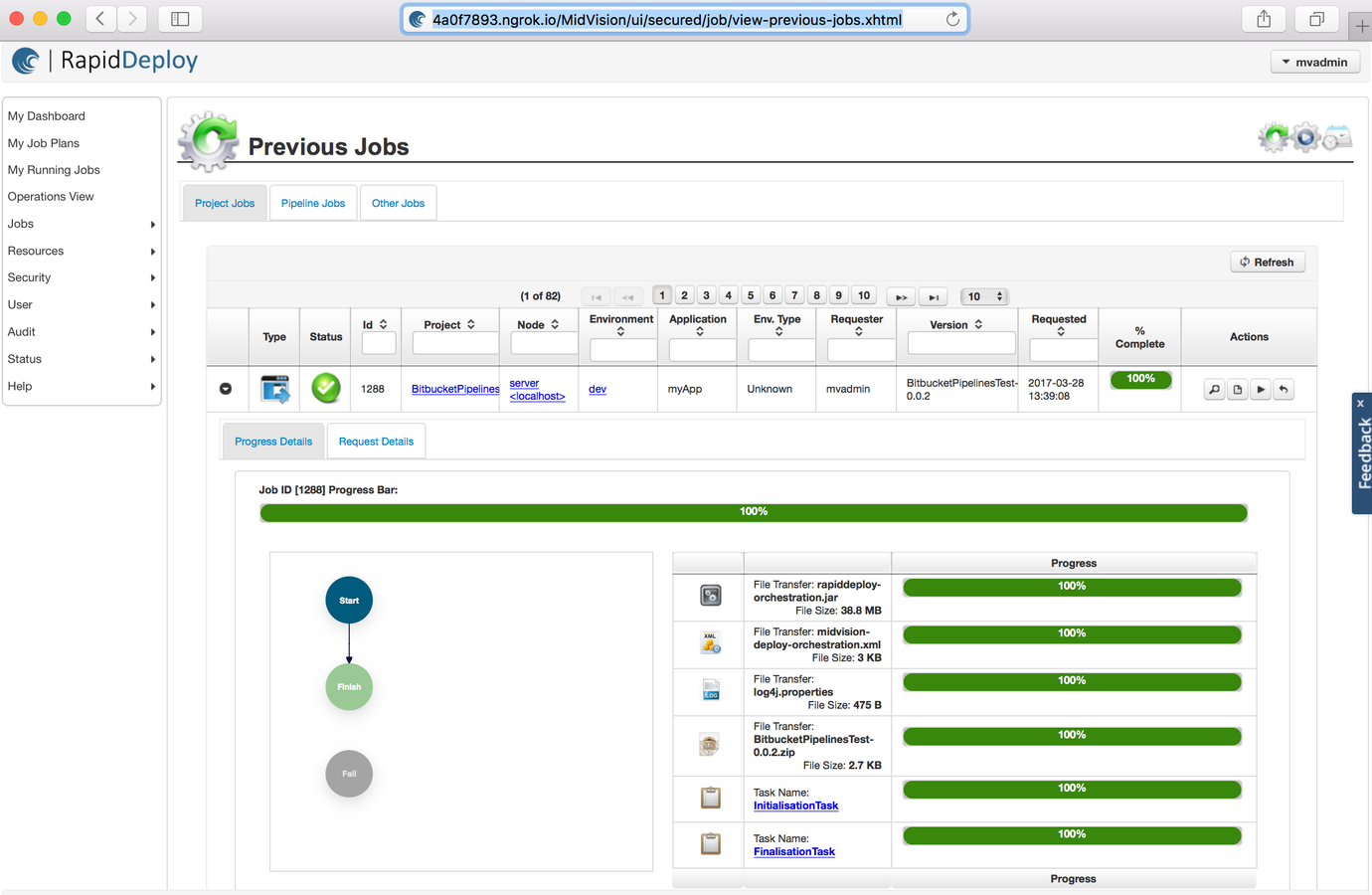 Run RapidDeploy deployment directly from Bitbucket