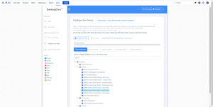 Select the project that the document will be based on.