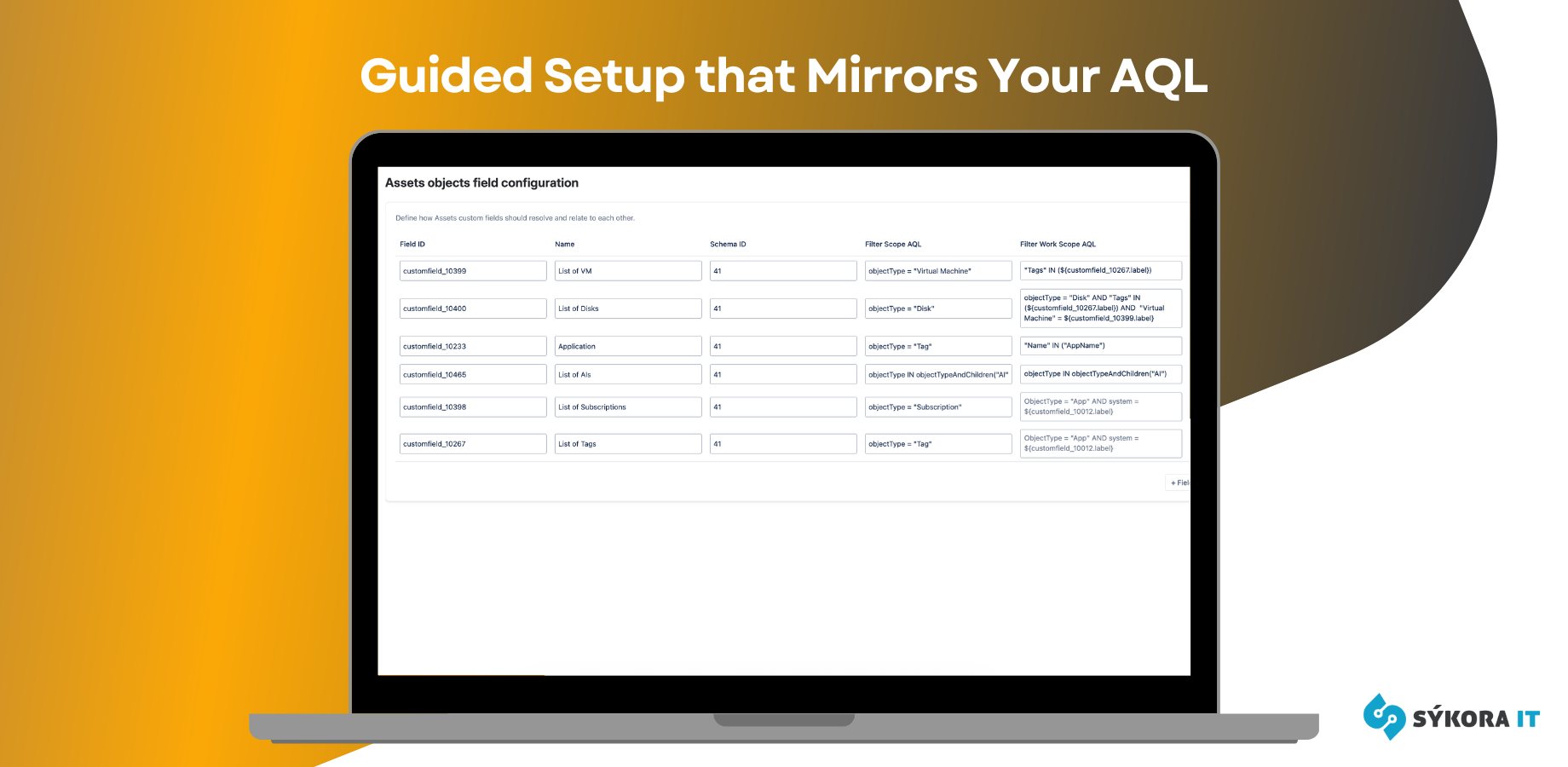 Guided Setup that Mirrors Your AQL