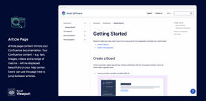 Article page content mirrors your Confluence documentation. Your Confluence content will be displayed beautifully on your help center. Users can use the page tree to jump between articles.