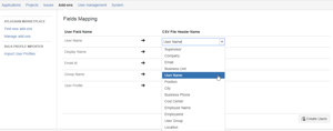 Map basic user fields to create or update Jira users
