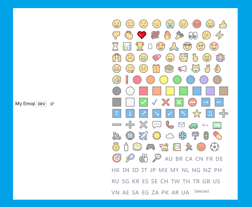 Color label to show status or vivid  Emoji