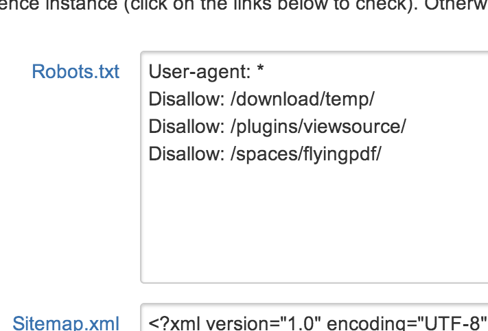 Modify robots.txt and sitemap.xml