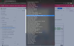 Select your BPMN diagram from the list – quick and easy embedding in Confluence.