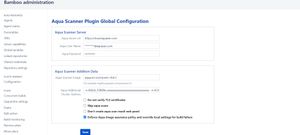 Aqua Plugin global configurations.