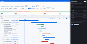 Hierarchy configuration wizard — define custom levels with any issue types, drag to reorder