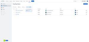 Team list