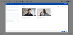 Success: new Zoom recording added via manual link