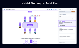 Hybrid: Start async, finish live