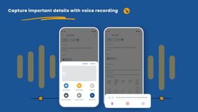 Capture important details with voice recording