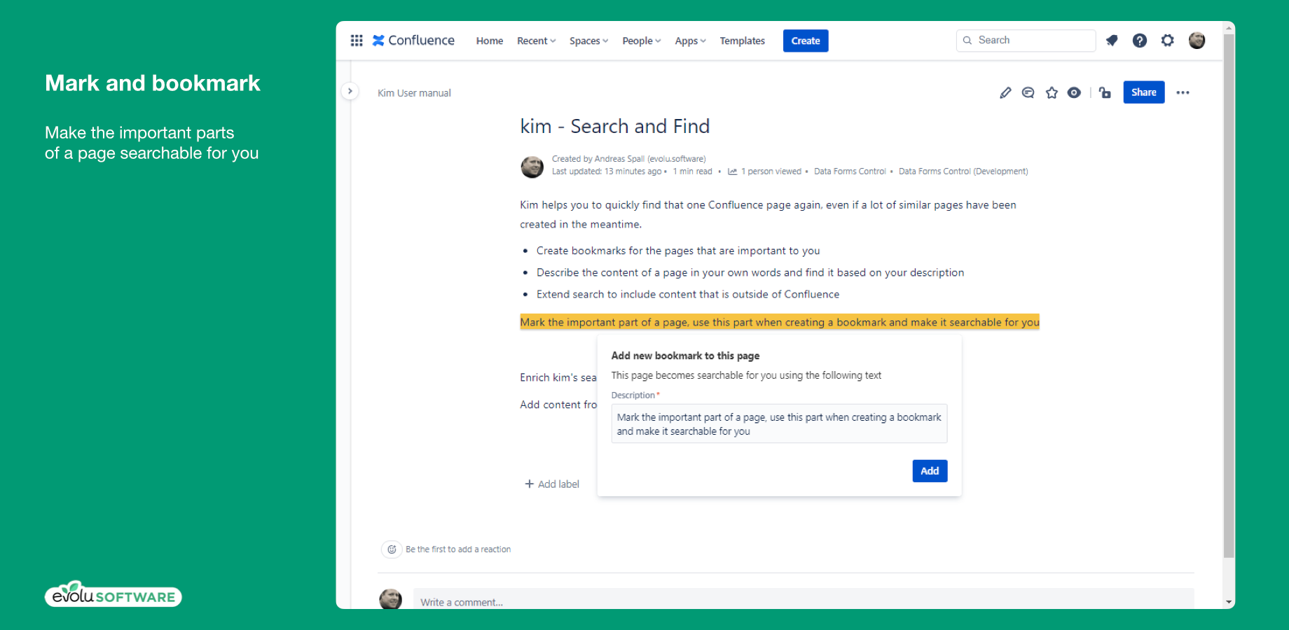 Make the important parts of a page searchable for you
